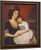 A Portrait Of Lady Georgiana Smyth And Child By George Romney