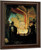 A Scene In A Theatre A Performance Seen From A Box In Which Three Figures Are Standing By James Dickson Innes Oil on Canvas Reproduction