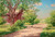 Summer Landscape With Chickens1 By Johan Krouthen