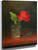 A Single Rose In A Glass By Martin Johnson Heade