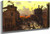Sunset At The Outskirt Of The Town By Constantin Alexeevich Korovin