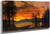 Sunset Over The River By Albert Bierstadt