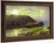 The Harbor At Monhegan By William Trost Richards By William Trost Richards