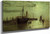 The Lighthouse At Scarborough By John Atkinson Grimshaw By John Atkinson Grimshaw