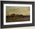 The Orchard At Sunset By Charles Francois Daubigny By Charles Francois Daubigny