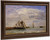 Trouville, The Jettys, High Tide 1 By Eugene Louis Boudin