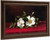 Two Cherokee Roses On Red Velvet By Martin Johnson Heade