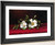 Two Cherokee Roses On Red Velvet By Martin Johnson Heade