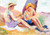 Two Children On The Beach By Maximilien Luce By Maximilien Luce