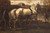 Two White Horses Pulling Posts In Amsterdam By George Heidrik Breitner