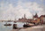 Venice, The Dock Of The Guidecca By Eugene Louis Boudin