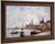 Venice, The Dock Of The Guidecca By Eugene Louis Boudin