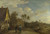View Of A Village With Three Peasants Talking In The Foreground By David Teniers The Younger