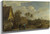 View Of A Village With Three Peasants Talking In The Foreground By David Teniers The Younger
