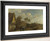 View Of A Village With Three Peasants Talking In The Foreground By David Teniers The Younger