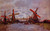 Windmills Near Zaandam By Claude Oscar Monet
