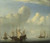 A Dutch Ship Coming To Anchor And Another Under Sail By Willem Van De Velde The Younger