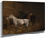 A Grey Pony And A Black Charger In A Stable By Jacques Laurent Agasse By Jacques Laurent Agasse