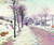 A Road In The Snow By Claude Emil Schuffenecker