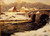 A Stone Bridge Over A Stream In Winter By Fritz Thaulow