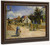 A Street In Pontoise By Camille Pissarro By Camille Pissarro