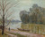 Banks Of The Loing, Winter By Alfred Sisley