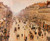 Boulevard Montmartre Morning, Grey Weather By Camille Pissarro By Camille Pissarro