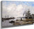 Boulogne Sur Mer, The Harbor, The Ferry Dock By Eugene Louis Boudin By Eugene Louis Boudin