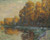 By The River In Autumn By Gustave Loiseau By Gustave Loiseau
