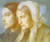 Christina And Frances Rossetti By Dante Gabriel Rossetti