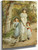 An Encounter With Geese By George Goodwin Kilburne By George Goodwin Kilburne