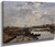 Fecamp, The Inner Port Under Construction By Eugene Louis Boudin By Eugene Louis Boudin