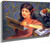 Girl Looking At A Book By Federico Zandomeneghi