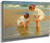 Girls Playing In Surf By Edward Potthast By Edward Potthast