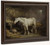 Horse And Dog In A Stable By George Morland