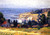 Laguna Coastline And Saint Joseph's Church By Joseph Kleitsch By Joseph Kleitsch