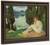 Landscape With A Seated Female Nude By Arthur B. Davies By Arthur B. Davies