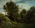 Landscape With Figures Seated On A Bank By Charles Francois Daubigny By Charles Francois Daubigny