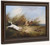 Landscape With Two Spaniels By George Armfield