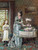 Arranging The Flowers By George Goodwin Kilburne By George Goodwin Kilburne