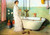 Lisbeth Prepares A Bath By Carl Larsson