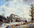 Louveciennes Road Snow Effect By Camille Pissarro By Camille Pissarro