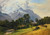 Mountains In Berchtesgaden By Friedrich Gauermann Mountains In Berchtesgaden By Friedrich Gauermann