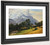 Mountains In Berchtesgaden By Friedrich Gauermann Mountains In Berchtesgaden By Friedrich Gauermann