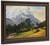 Mountains In Berchtesgaden By Friedrich Gauermann Mountains In Berchtesgaden By Friedrich Gauermann