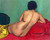 Nude From Behind On A Red Sofa By Felix Vallotton