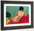 Nude From Behind On A Red Sofa By Felix Vallotton