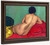 Nude From Behind On A Red Sofa By Felix Vallotton