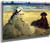 On The Beach Suzanne And Eugene Manet At Berck By Edouard Manet By Edouard Manet