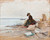 Painter On The Beach By Alfred Emile Leopold Stevens